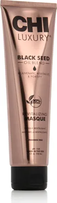 A product shot of a tube of hair masque.