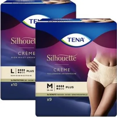 Produktbild von Pants TENA Silhouette Plus,Creme M(4x12Stk),