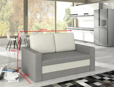 Produktbild von Design Sofa Wave 3 Sitzer Bettfunktion Couch Polster Schlafsofas Sofas Couchen