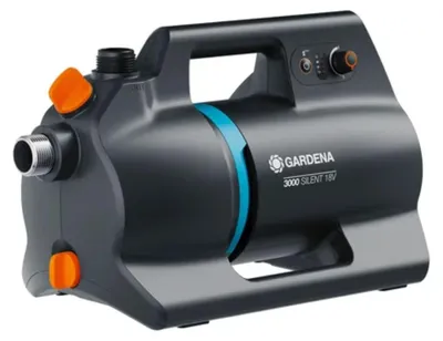 Produktbild von Gardena 14610-20, 180 W, Akku, 3 bar, 3000 l/h, IPX4, Schwarz, Blau