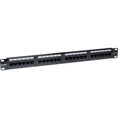 Produktbild von INTELLINET Patchpanel 1HE 24-Port Cat6 UTP sw