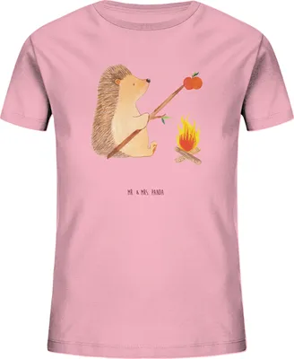 Produktbild von Mr. & Mrs. Panda Teenager T-Shirt Igel Grillen 12-14 Jahre (152/164) - Baumwolle Pink - Geschenk, Arbeitslos, Kinder, Mädchen, Spruch, Jungen, Kleinkinder, Kindershirt