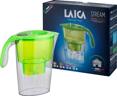 Zdjęcie produktu dla Laica Stream Line, Dzbanek z filtrem do wody, 2,3 l, Zielony, Przezroczysty