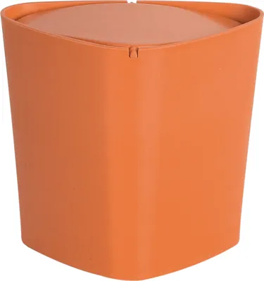 Produktbild von Spirella Kosmetikeimer 1 Liter Abfalleimer Schwingdeckeleimer Tischabfalleimer "Trix" Acryl Orange
