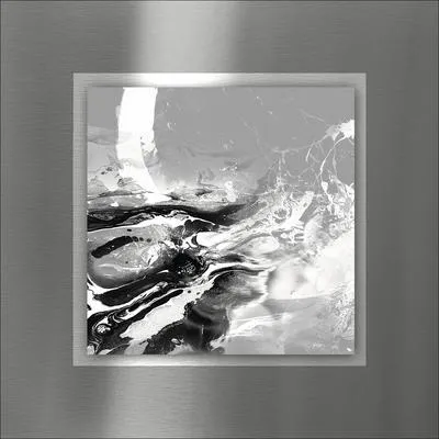 Produktbild von Metallbild Abstract Waves II 50x50 cm