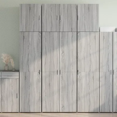 Produktbild von vidaXL Highboard Grau Sonoma 80x42,5x249 cm Holzwerkstoff