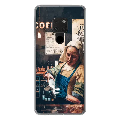 Produktbild von MuchoWow® Handyhülle Schutzhülle Hülle für Huawei P40 Lite Milchmädchen - Barista - Kaffee - Cappuccino Silikon Softcase Handy Hülle - Handy