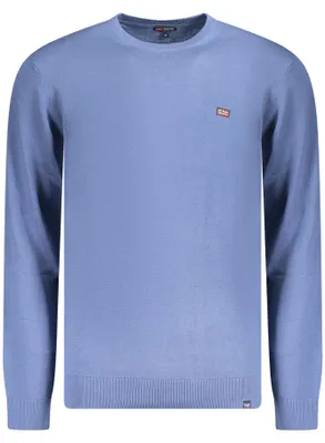 Produktbild von Stilvolles Norwegen Herrenhemd 1963 in Blau mit Stickerei