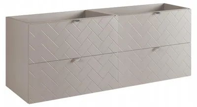 Zdjęcie produktu dla Szafka Łazienkowa Wisząca Pod Umywalkę 160X46 Cm Rensan Kaszmir Fronty Mdf