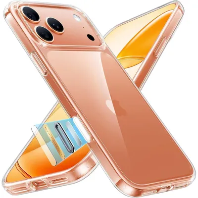 Produktbild von Schutzhülle für iPhone 17 Pro Transparent Militärschutz Stoßfest Kratzfest