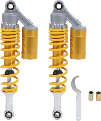 Obrázek produktu pro Pár tlumičů 340 mm pro motocykly, zadní kolo, univerzální pro čtyřkolky -SUVYEBLE