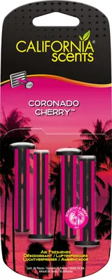 Produktbild von California Scents Vent Stick Coronado Cherry vÅ¯nÄ› für Auto 4 Stück