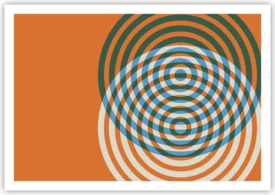 Produktbild von Poster - Poster ohne Rahmen - Abstraktion Modern Kreise - 100x70 cm - Wand Bild - Wanddeko - Wandbilder - Kunstposter - Wandposter - Bilder - Kunstdruck - Wanddekoration - Wandbild - P2XAA100x70-4448