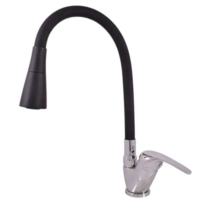 Obrázek produktu pro Slezák-RAV Vodovodní baterie dřezová Slezák RAV Sázava SA006/13 Barva: chrom/černá, Rozměr: 1/2''