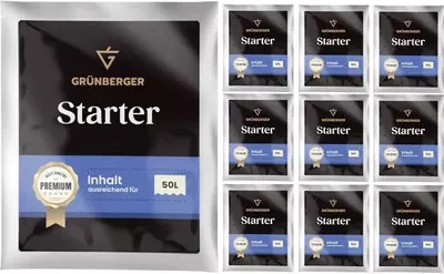 Zdjęcie produktu dla Grünberger STARTER Drożdże winne do wznowienia fermentacji Drożdże winne suszone - 10 sztuk