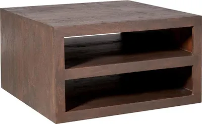 Produktbild von Couchtisch Leuven Mangoholz Massiv Braun / Quadratisch