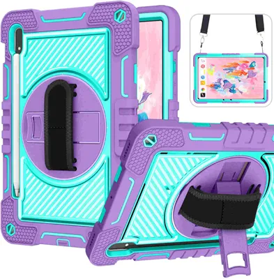 Image de Pour Samsung Galaxy Tab S10 FE / S9 / S9 FE / S8 Housse de protection à 360 degrés