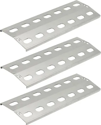 Produktbild von 3 x Edelstahl 39,5 x 15 cm Brennerabdeckung 1mm stark