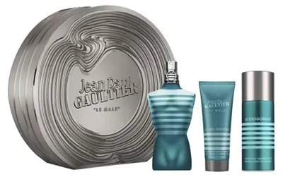 Produktbild von Jean Paul Gaultier Le Male Eau de Toilette Geschenkset für Herren 125 ml + Duschgel 75 ml + Deospray 150 ml
