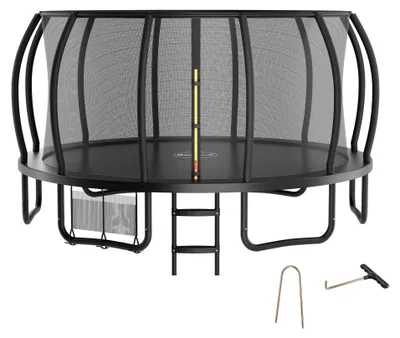 Immagine prodotto di Trampolino Zelsius nero Ø 427 cm per esterni, trampolino da esterno per un peso massimo di 150 kg