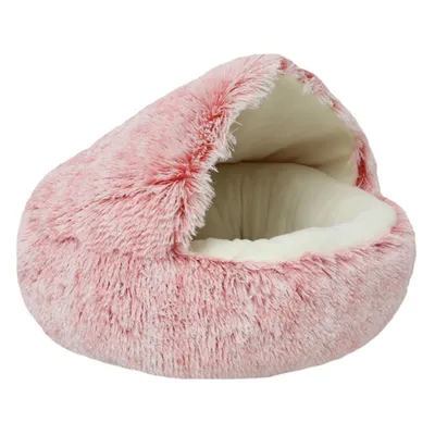 Produktbild von Hundebett Katzenbett Hundekissen Flauschig Katzenkissen Weich katzenkorb Plüsch Hundebett,(Rosa)