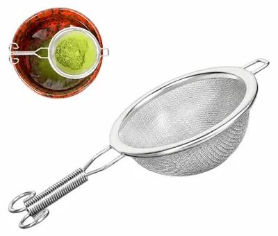 Matcha-Theesieb aus Edelstahl 304, Ø 6,5 cm, feinmaschig