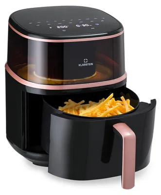 Produktbild von Klarstein Heißluftfriteuse, XL Air Fryer zum Frittieren, Friteuse mit Dampffunktion,  Temperaturwahl und 16 Programme, Airfryer zum Luftfritieren, Heißluftfriteuse ohne Öl 1500 W, 7,5 Liter