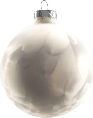 Produktbild von TrendLine Weihnachtskugeln aus Glas Ø 8 cm weiß-silber 6 Stück