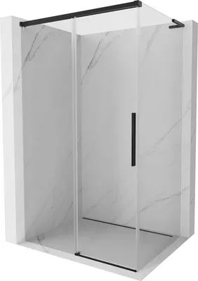 Produktbild von Mexen Rox L Duschkabine, Schiebetür 105 x 85 cm, transparent, schwarz - 8C2L-105-085-70-00