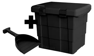 Produktbild von Streugutbehälter mit Schaufel 108 ltr. schwarz