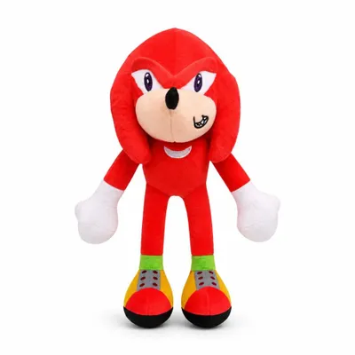 Produktbild von Wiztex Kuscheltier Knuckless Rot Sonic Plüschfigur - 28 cm Stofftier The Hedgehog Plüschtier Horror Spielzeug Stofftier Geschenk für Kinder
