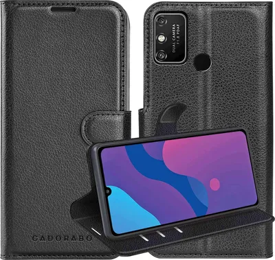 Obrázek produktu pro Cadorabo Case for Honor PLAY 9A in PHANTOM BLACK Ochranné pouzdro s magnetickým zavíráním, funkcí stojánku a flipovým krytem se slotem na karty Etui Mobile Flap Case Book Tasche