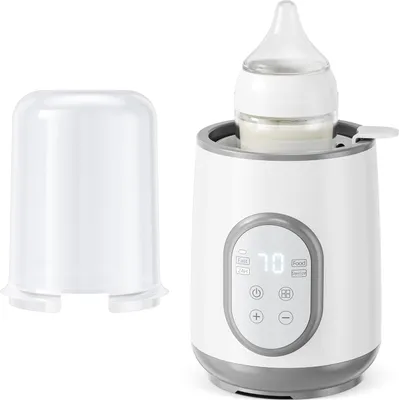 Immagine prodotto di Scaldabiberon - Scaldatore/sterilizzatore multifunzionale - Regolazione precisa della temperatura - Spina UE 220 V - Ricaricabile - PP privo di nitrosammine - Bianco