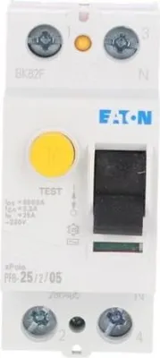 Image de Disjoncteur différentiel 2P 25A 0,5A type AC PF6-25/2/05 286495