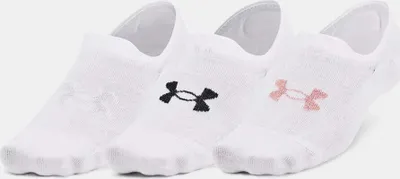 Obrázok produktu pre 3er Pack UNDER ARMOUR Essential Füßlinge mit Lasche Uni 102 - white/white/metallic gold M (37-41)