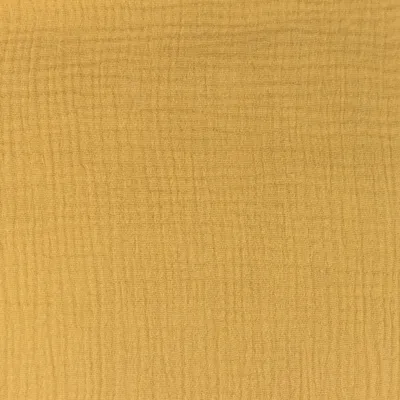 Produktbild von Organic Musselin Kim Altgelb, Uni 150 g/m², 100 Baumwolle, glatt/fein, 0,5 m, Meterware