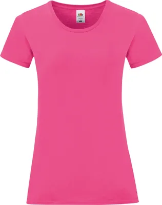 Produktbild von Fruit of the Loom - "Iconic 150" T-Shirt für Damen BC4777 (S) (Fuchsia)