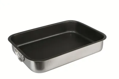 Image de Plaque de cuisson Ibili-Plus, acier inoxydable, 35 x 26 x 6,5 cm, argent noir