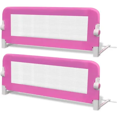 Immagine prodotto di vidaXL Protezione letto per bambini 2 pz. Rosa 102x42 cm