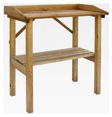 Produktbild von Wetterfester Pflanztisch aus Holz für den Garten