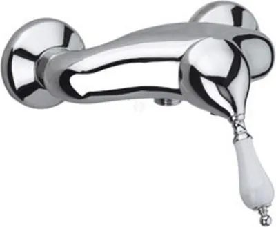 Produktbild von Demm Duscharmatur Aufputz Vara Griff weiß lackiert S/Fl Dc. chrom 3830 x 1.C 3830, 23435.001.C