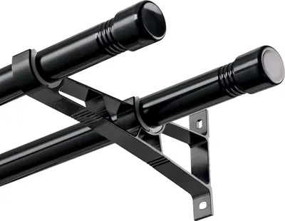 Produktbild von Famanu Gardinenstange ausziehbar - geeignet für Verdunkelungsgardinen - 76-186 cm