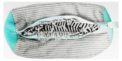 Produktbild von Schuhwaschbeutel für die Waschmaschine, wiederverwendbarer Schuhbeutel mit 360° Reinigungsflusen und Reißverschluss, Wäschesack für Schuhe