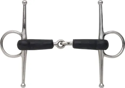 Obrázek produktu pro Shires - Snaffle ER912 (5 palců) (černá/stříbrná)