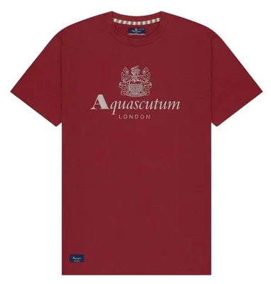 Immagine prodotto di Aquascutum - Maglietta da uomo "Bordeaux" SY4004 (XS) (bordeaux/rosso bordeaux)