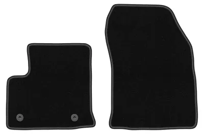 Image de Tapis avant en moquette pour Citroen e-C4 2021- (à hayon) – 2 pièces, noirs, sur mesure – Wielganizator BASIC