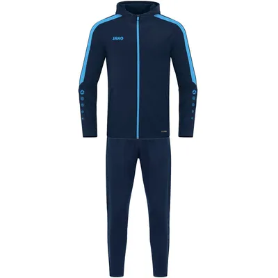 Produktbild von JAKO Damen Trainingsanzug Polyester Power mit Kapuze, Farbe:marine/skyblue, Größe:34