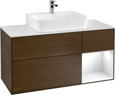 Produktbild von Villeroy & Boch V&B Waschtischunterschrank FINION 1200x603x501 Abdpl wh Reg gls wh/Wln Ve