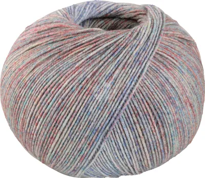 Obrázok produktu pre Lana Grossa MEILENWEIT 100 g Merino Extrafine SHADES 4-vrstvová Vlna 420 m farba 7225 - ľadová/ružová modrá/tyrkysová/svetlo červená/svetlo šedá