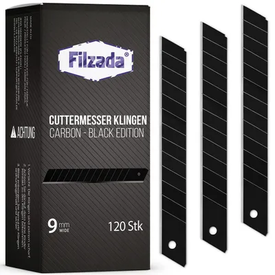 Imagen del producto de Juego de 120 cuchillas retráctiles, 9 mm, color
